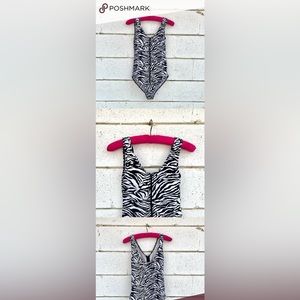 American Apparel Zebra One-Piece